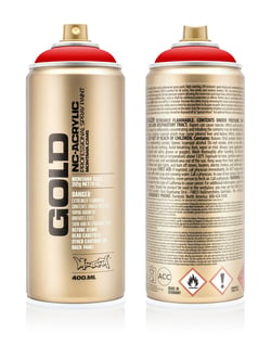 Bombe 400 ml de peinture acrylique Montana GOLD - Blood Orange G2095 - Fine - Opaque