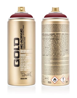 Bombe 400 ml de peinture acrylique Montana GOLD - Royal Red G3060 - Fine - Opaque