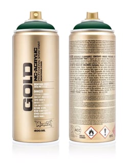 Bombe de peinture Acrylique GOLD Jungle Green G6080 - 400 ml - Montana