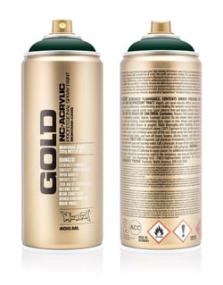 Bombe 400 ml de peinture acrylique Montana GOLD - Deep Forest G6090 - Fine - Opaque