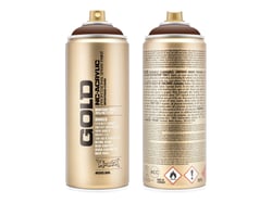 Bombe de peinture Acrylique GOLD Schock Brown S8010 - 400 ml - Montana