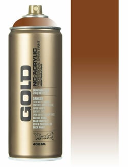 Bombe de peinture Acrylique GOLD Transparent Hazelnut T8310 - 400 ml - Montana