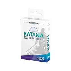Pochettes pour cartes - Pack de 100 Katana Inner Sleeves Ultimate Guard - Transparent