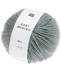 Pelote de fil à tricoter 100% laine vierge - Rico Design - Baby Merino Print - Gris 04
