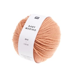 Pelote de fil à tricoter 100% laine vierge - Rico Design - Baby Merino Print - Poudré 08