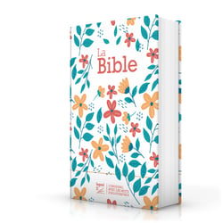 Bible segond 21 compacte (premium style) : couverture rigide toilée matelassée motif fleuris
