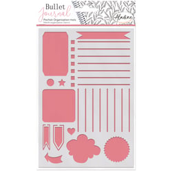 Pochoir en plastique « Organisation mois » pour Bullet Journal