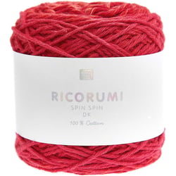 Pelote de fil à crocheter 100% coton - Rico Design - Ricorumi Spin Spin - Rouge 005