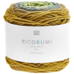 Pelote de fil à crocheter 100% coton - Rico Design - Ricorumi Spin Spin - Olive 012