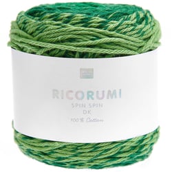 Pelote de fil à crocheter 100% coton - Rico Design - Ricorumi Spin Spin - Vert 013
