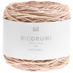 Pelote de fil à crocheter 100% coton - Rico Design - Ricorumi Spin Spin - Beige 014