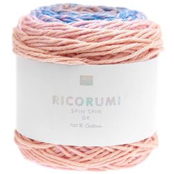 Pelote de fil à crocheter 100% coton - Rico Design - Ricorumi Spin Spin - Pink 021