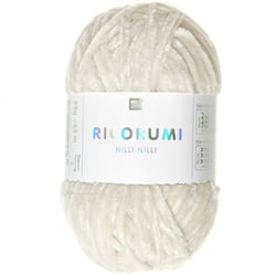 Pelote de fil à crocheter 100% polyester - Rico Design - Ricorumi Nilli Nilli - Crème 02