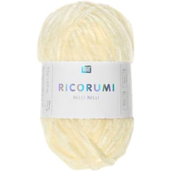 Pelote de fil à crocheter 100 % polyester - Rico Design - Ricorumi Nilli Nilli - Jaune 03