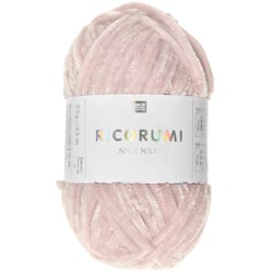 Pelote de fil à crocheter 100 % polyester - Rico Design - Ricorumi Nilli Nilli - Rose poudré 05