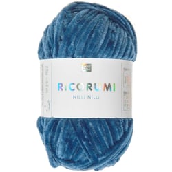 Pelote de fil à crocheter 100% polyester - Rico Design - Ricorumi Nilli Nilli - Bleu 13