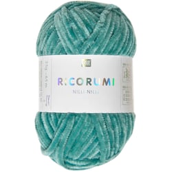 Pelote de fil à crocheter 100 % polyester - Rico Design - Ricorumi Nilli Nilli - Turquoise 17