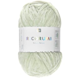 Pelote de fil à crocheter 100 % polyester - Rico Design - Ricorumi Nilli Nilli - Menthe