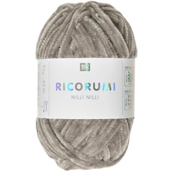 Pelote de fil à crocheter 100 % polyester - Rico Design - Ricorumi Nilli Nilli - Beige