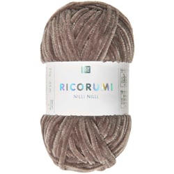 Pelote de fil à crocheter 100 % polyester - Rico Design - Ricorumi Nilli Nilli - Bronze 23