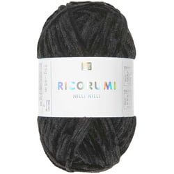 Pelote de fil à crocheter 100% polyester - Rico Design - Ricorumi Nilli Nilli - Noir 27