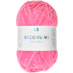 Pelote de fil à crocheter 100 % polyester - Rico Design - Ricorumi Nilli Nilli - Pink Neon 28