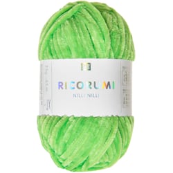 Pelote de fil à crocheter 100 % polyester - Rico Design - Ricorumi Nilli Nilli - Vert Neon 30