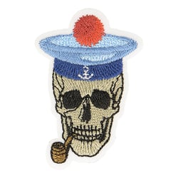 Ecusson thermocollant - Tête de mort marin