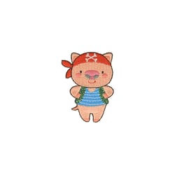 Ecusson thermocollant - Cochon pirate