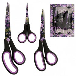 Lot de 3 ciseaux de couture - Violet