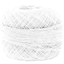 Pelote de fil à crocheter 100% coton - Rico Design - Blanc