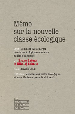 Mémo sur la nouvelle classe écologique : comment faire émerger une classe écologique consciente