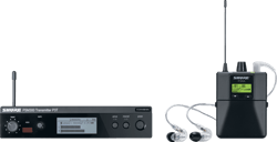Shure P3TERA215CL-K3E - Emetteur PT3E + récepteur P3RA + écouteur intra-auriculaires SE215-CL