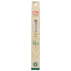 Prymco - Crochets pour laine n°3 - bambou - 15 cm