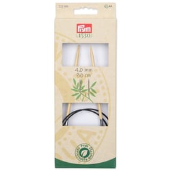 Aiguilles à tricoter circulaires n°10 - bambou - 80 cm