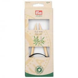 Aiguilles à tricoter circulaires n°8 - bambou - 80 cm