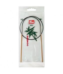 Aiguilles à tricoter circulaires n°2,5 - bambou - 60 cm
