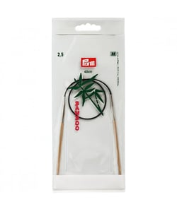 Aiguilles à tricoter circulaires n°2,5 - bambou - 40 cm
