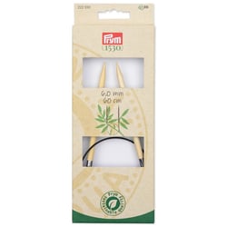 Aiguilles à tricoter circulaires n°6 - bambou - 60 cm