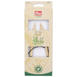 Aiguilles à tricoter circulaires n°7 - bambou - 60 cm