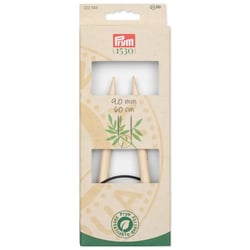 Aiguilles à tricoter circulaires n°9 - bambou - 60 cm