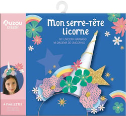 Mon serre-tête licorne - Ma pochette d'artiste