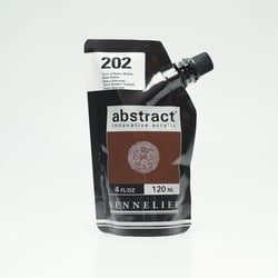 Tube 120 ml de peinture acrylique Sennelier - Abstract - Terre d'ombre Brûlée n°202 - Fine - Opaque