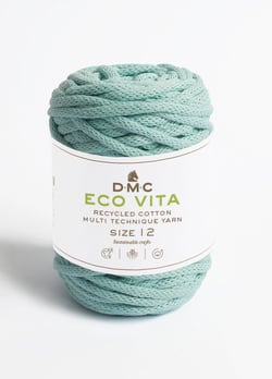 Pelote de fil à tricoter - DMC - Eco Vita 12 - Turquoise 081