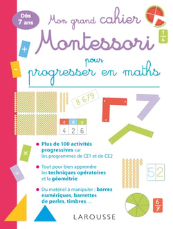 Mon grand cahier Montessori pour progresser en maths