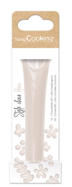 Stylo de glaçage chocolat ScrapCooking® - Blanc - 25 g