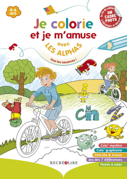 Je colorie et je m'amuse avec les Alphas pendant les vacances