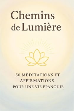 CHEMINS DE LUMIERE : 50 Méditations et Affirmations pour une Vie Épanouie.