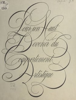 Pour un haut devenir du comportement artistique