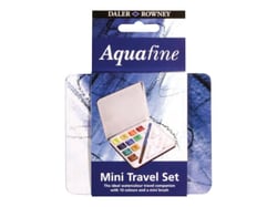 Boîte Aquafine 10 demi-godets et pinceau